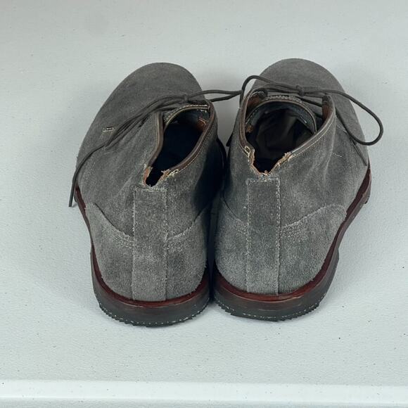 Timberland Chukka Boots Mens 9 Gray Leather Suede Ankle Lace Up Iconic - Picture 3 of 10